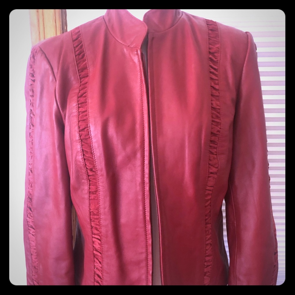Red Leather Jacket - image 1